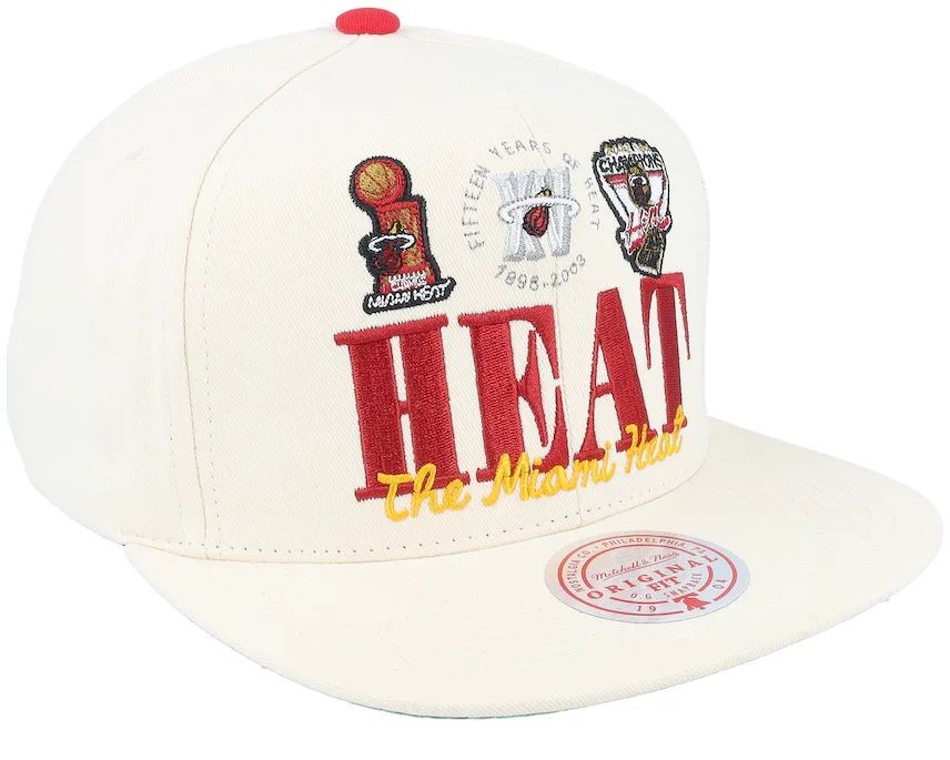 Mitchell & Ness : Reframe Retro Snapback HWC Miami HEAT
