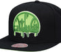 Mitchell & Ness : Seattle Supersonics Slime Drip Black/Neon Green