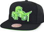 Mitchell & Ness : Toronto Raptors Slime Drip Black/Neon Green