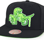 Mitchell & Ness : Toronto Raptors Slime Drip Black/Neon Green