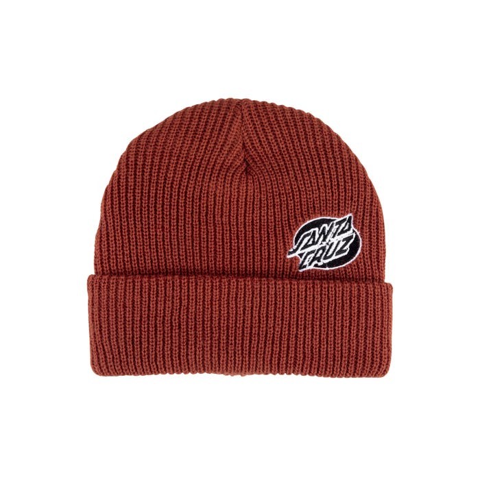 SANTA CRUZ : Mono Lined Oval Dot Beanie Terracotta